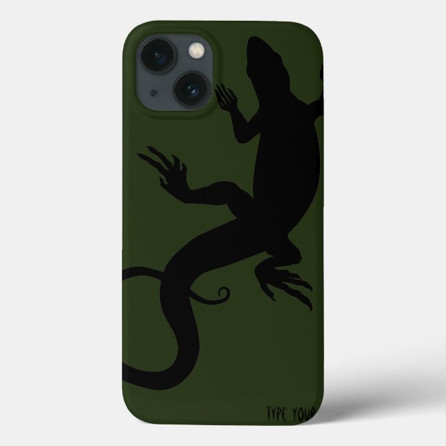Lizard Art iPad Case Personlig Reptile Fodral (Baksida)