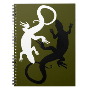 Lizard Art Notebook Reptile Art Journal Bok Anteckningsbok Med Spiral