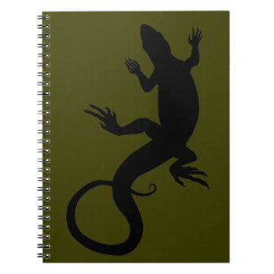 Lizard Art Notebook Reptile Art Journal Bok Anteckningsbok Med Spiral