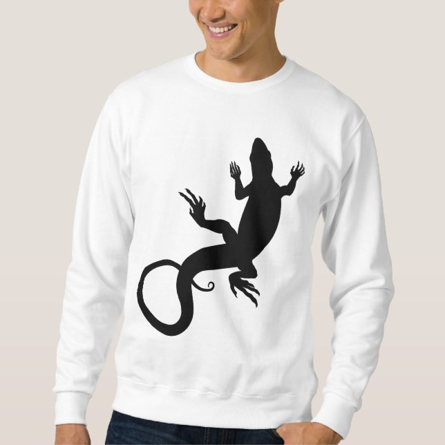 Lizard Art Sweatshirt Reptile Shirts Lizard Gifts (Framsida)