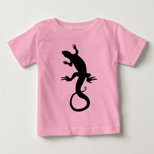 Lizard Baby T-Shirt Cute Reptile Art Shirts (Framsida)