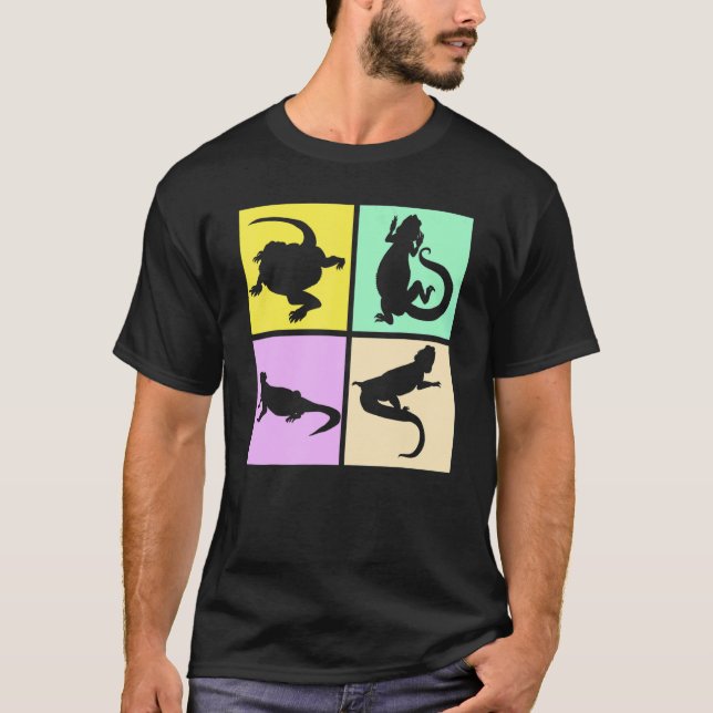 Lizard Bearded Dragon Pet Pop Bearded Dragon 1 T Shirt (Framsida)