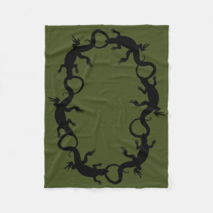 Lizard Blanket Coola Lizard Art Fleece Blanket