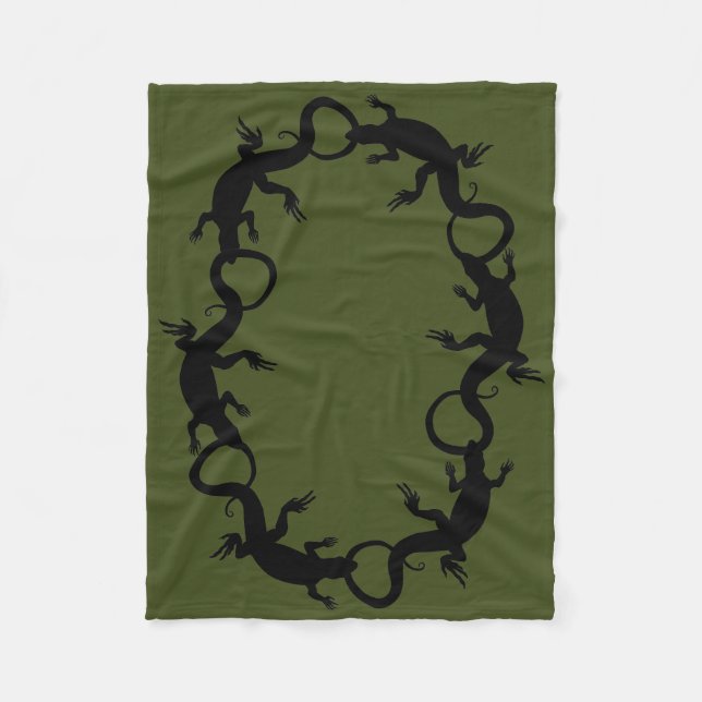 Lizard Blanket Coola Lizard Art Fleece Blanket (Framsidan)