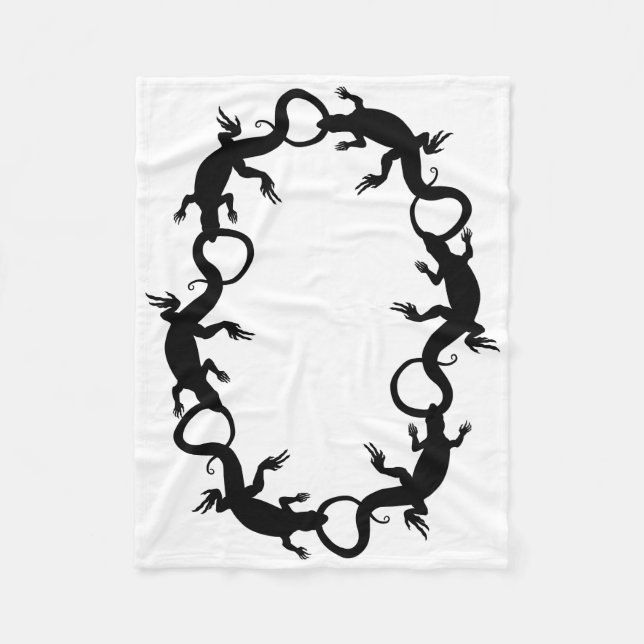 Lizard Blanket Coola Lizard Art Fleece Blanket (Framsidan)