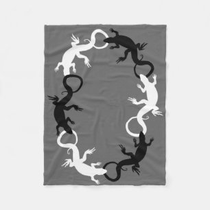 Lizard Blanket Coola Lizard Art Fleece Blanket