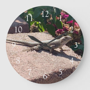 Lizard Brick Garden Stor Klocka