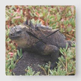 Lizard Clock Fyrkantig Klocka