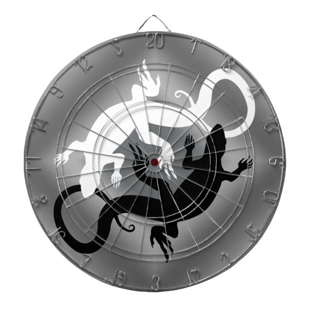 Lizard Dartboard Coola Tribal Raven Art Dartboard Darttavla (Framsidan)