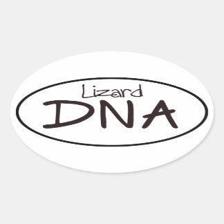 Lizard DNA Euro Oval Sticker Decal Ovalt Klistermärke
