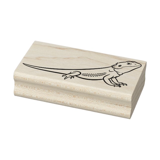 Lizard eller Iguana Reptile Stämpel (Stämpel)