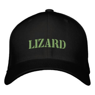 LIZARD EMBROIDERED BASEBALL HAT BRODERAD KEPS