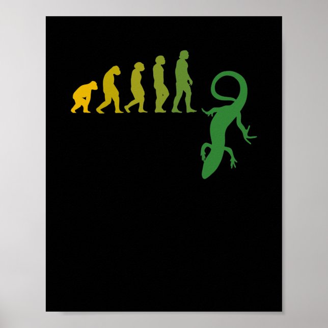 Lizard Evolution Reptiles Poster (Framsidan)