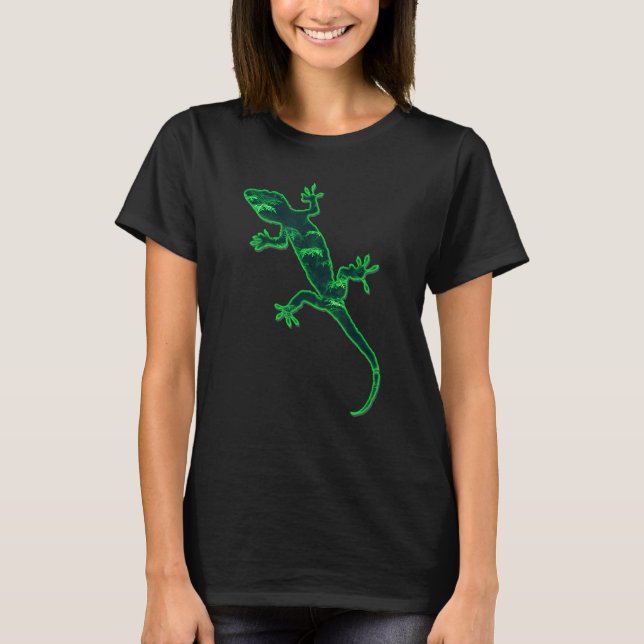 Lizard Gecko Zoolog Animal T Shirt (Framsida)