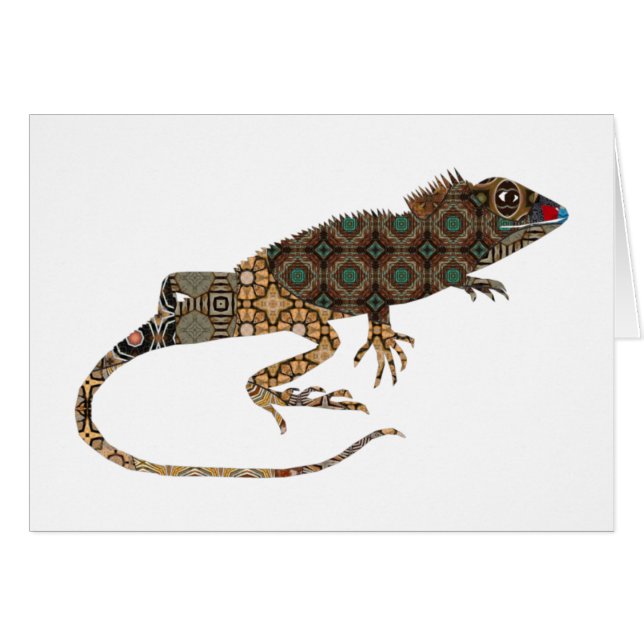 Lizard Hälsningskort (Framsidan Horizontal)