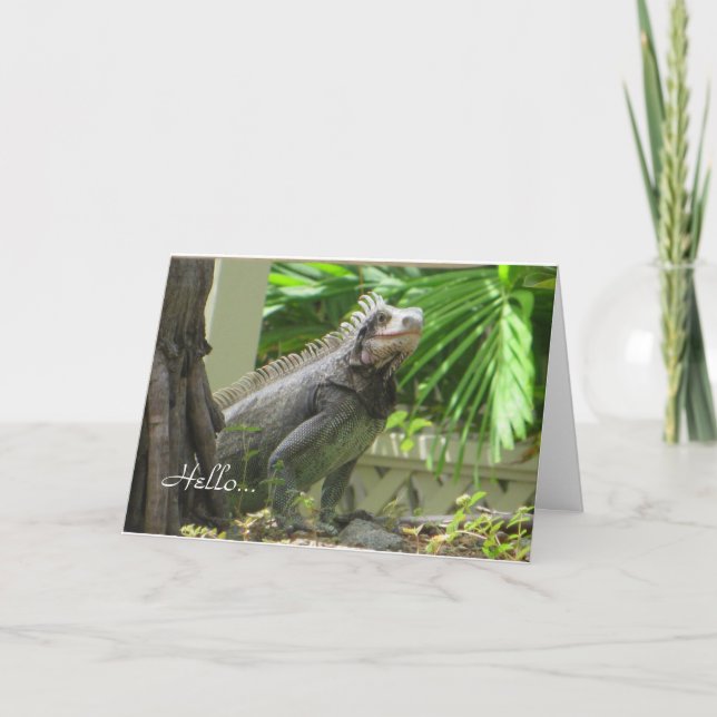 Lizard Hej blank-kort Kort (Framsida)