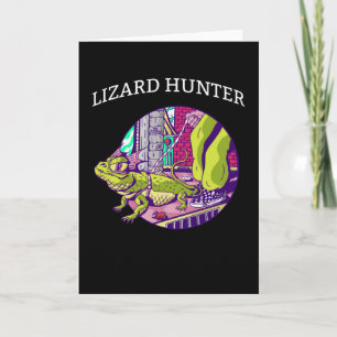 Lizard Hunter Grönt Gecko Iguana Gekko Manar Lizar Kort