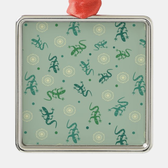 Lizard Julgransprydnad Metall (Framsidan)