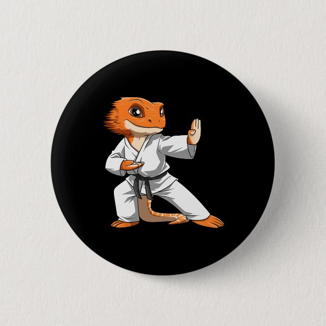 Lizard Karate Bearded Dragon Owners Bearded Dragon Knapp (Framsida)