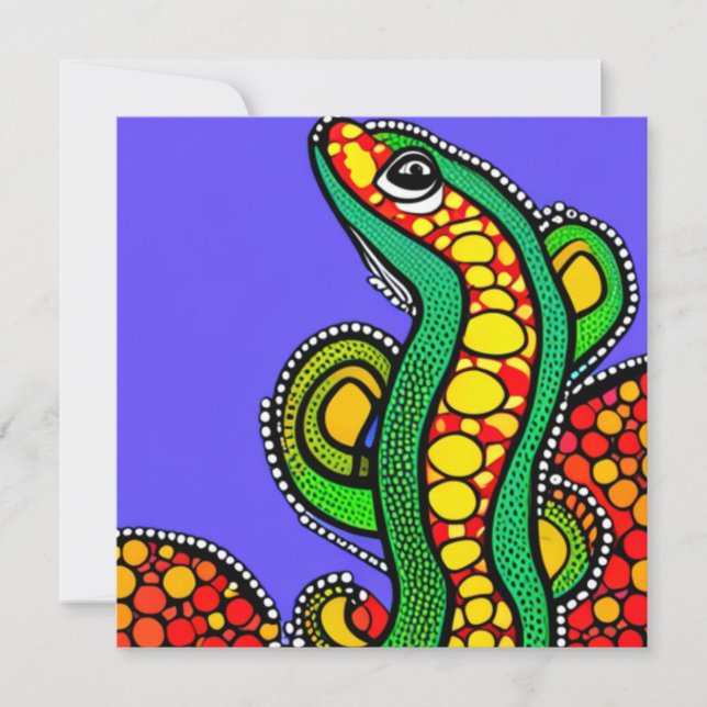 Lizard Kärlek Julkort (Framsida)