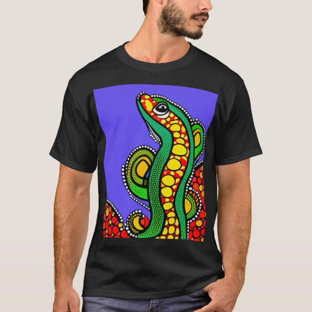 Lizard Kärlek T Shirt (Framsida)