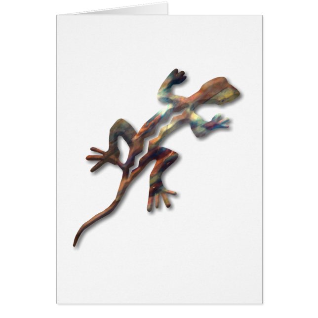 Lizard-koppar Hälsningskort (Framsidan)