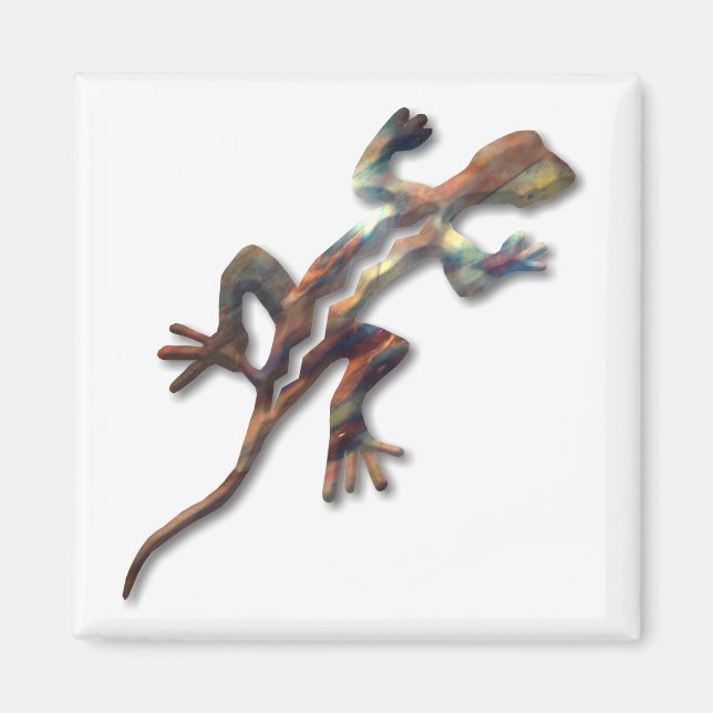 Lizard-koppar Magnet (Framsidan)