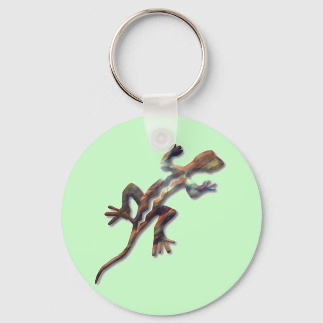 Lizard-koppar Nyckelring (Framsida)