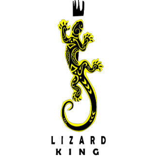 Lizard Kung Design på T-Shirt