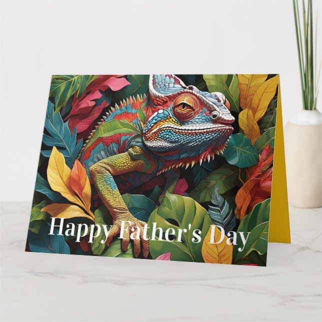 Lizard Leaves & Colour Kort (Framsida)