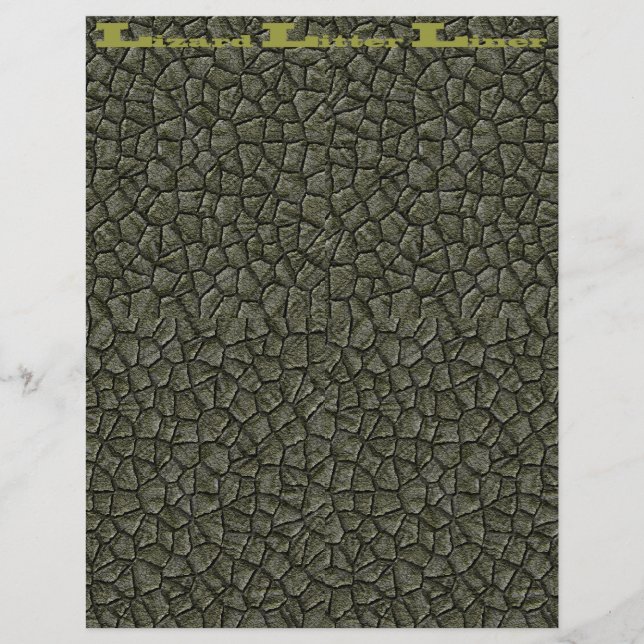 Lizard Litter Liner Grönt Scales (Framsida)