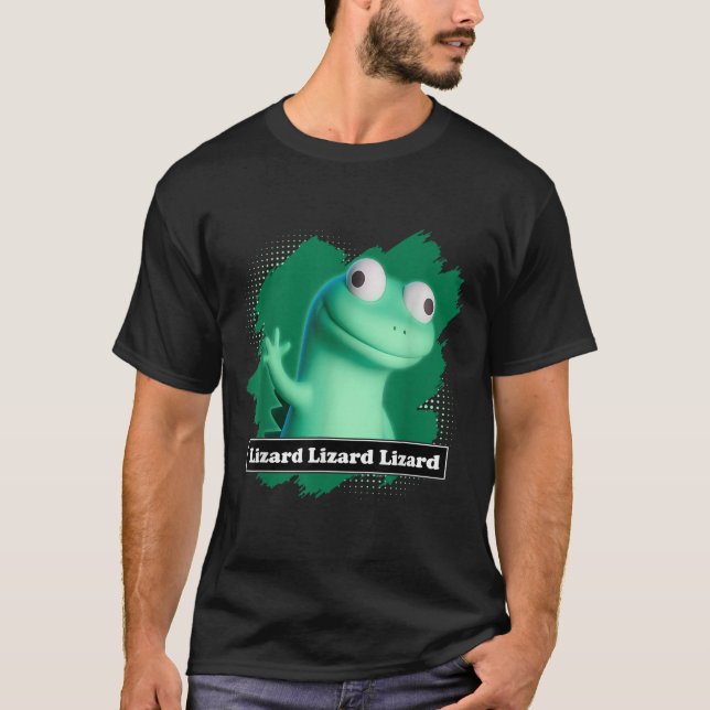 Lizard Lizard Elio Meme Funny Design T-shir T Shirt (Framsida)