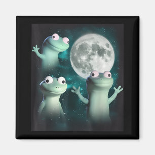 Lizard Lizard Funny Lizard Måne Trending Me Magnet