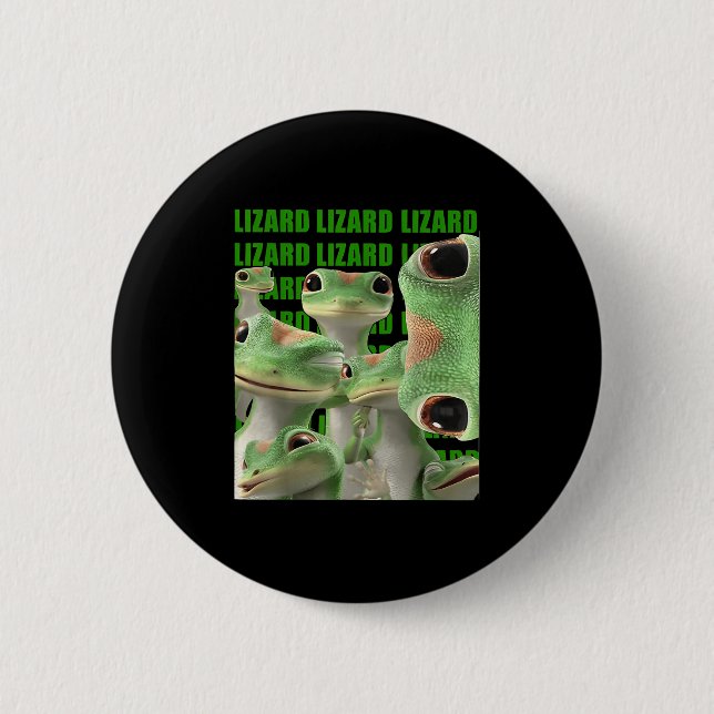Lizard Lizard Funny Meme Knapp (Framsida)
