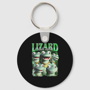 Lizard Lizard Funny Meme Lizard Bootleg Wei Nyckelring