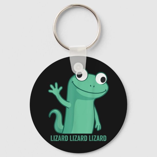 Lizard Lizard Funny Meme Manar Women Nyckelring (Framsida)