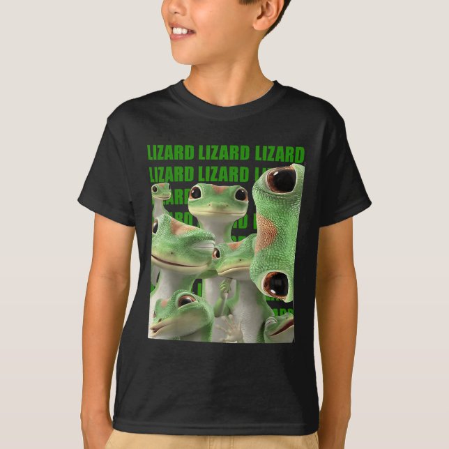 Lizard Lizard Funny Meme T Shirt (Framsida)