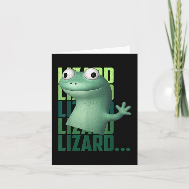 Lizard Lizard Funny Meme T-shirt_2.png Kort (Framsida)