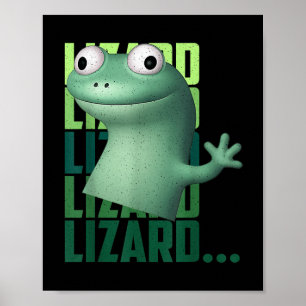 Lizard Lizard Funny Meme T-shirt_2.png Poster