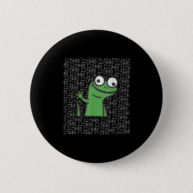 Lizard Lizard Funny Weirdcore Animal Meme G Knapp (Framsida)