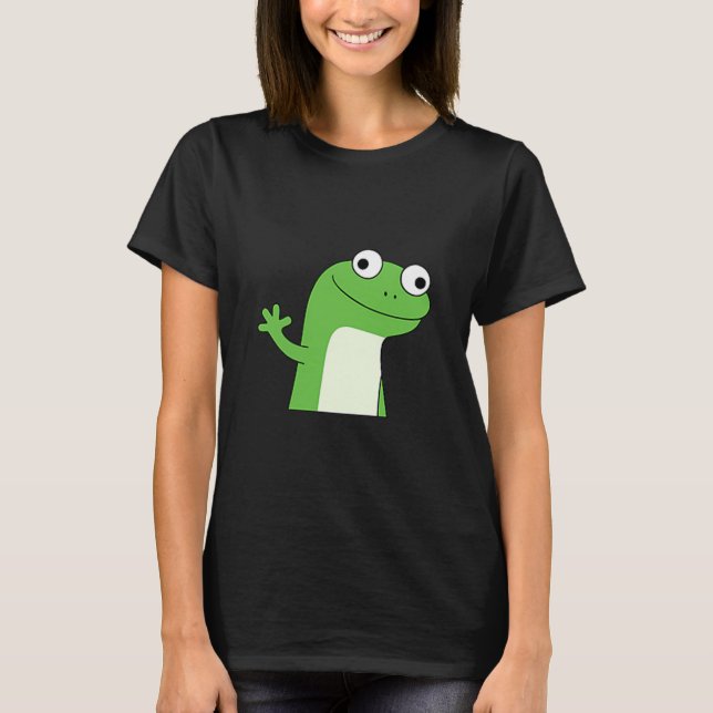Lizard Lizard Funny Weirdcore Meme Viral Tr T Shirt (Framsida)