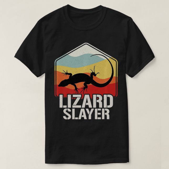 Lizard Lizard Hunting T Shirt (Design framsida)