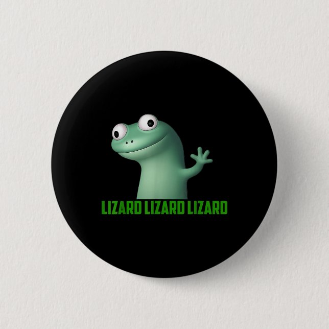 Lizard Lizard Lizard Funny Graphic T-s Knapp (Framsida)