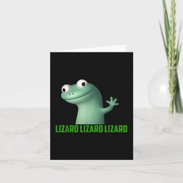 Lizard Lizard Lizard Funny Graphic T-s Kort (Framsida)