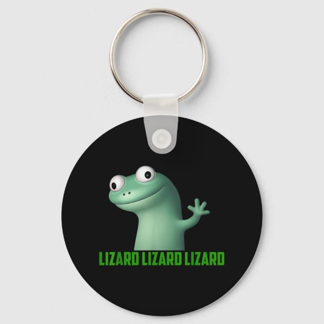 Lizard Lizard Lizard Funny Graphic T-s Nyckelring (Framsida)