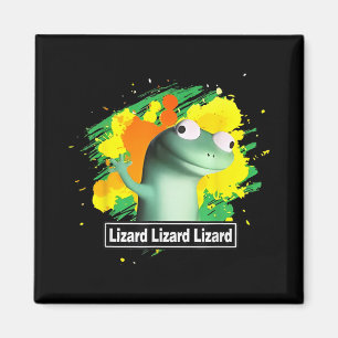 Lizard Lizard Shirt Funny Weirdcore Animal Magnet