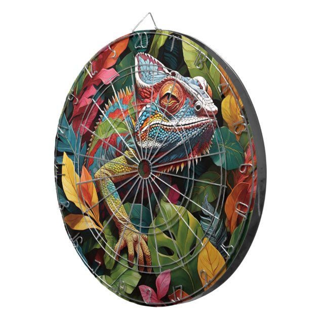Lizard Löv & Färg Dart Board Dartboard Darttavla (Högra Framsidan)