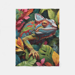Lizard Lövs & Färg Fleece Blanket