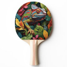 Lizard Lövs & Färg Ping Pong Paddle