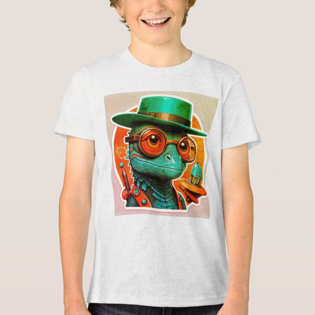 Lizard Lunge Unisex T-Shirts (Framsida)